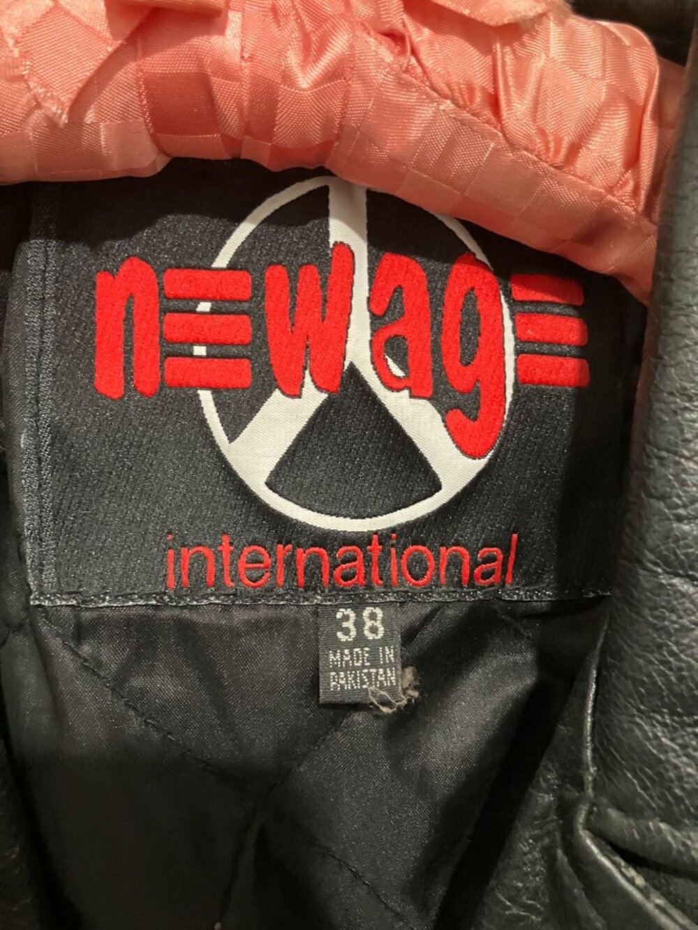 New Age International Women's Vintage Leather Biker Jacket, Black, Size 38, Punk - Picture 5 of 5